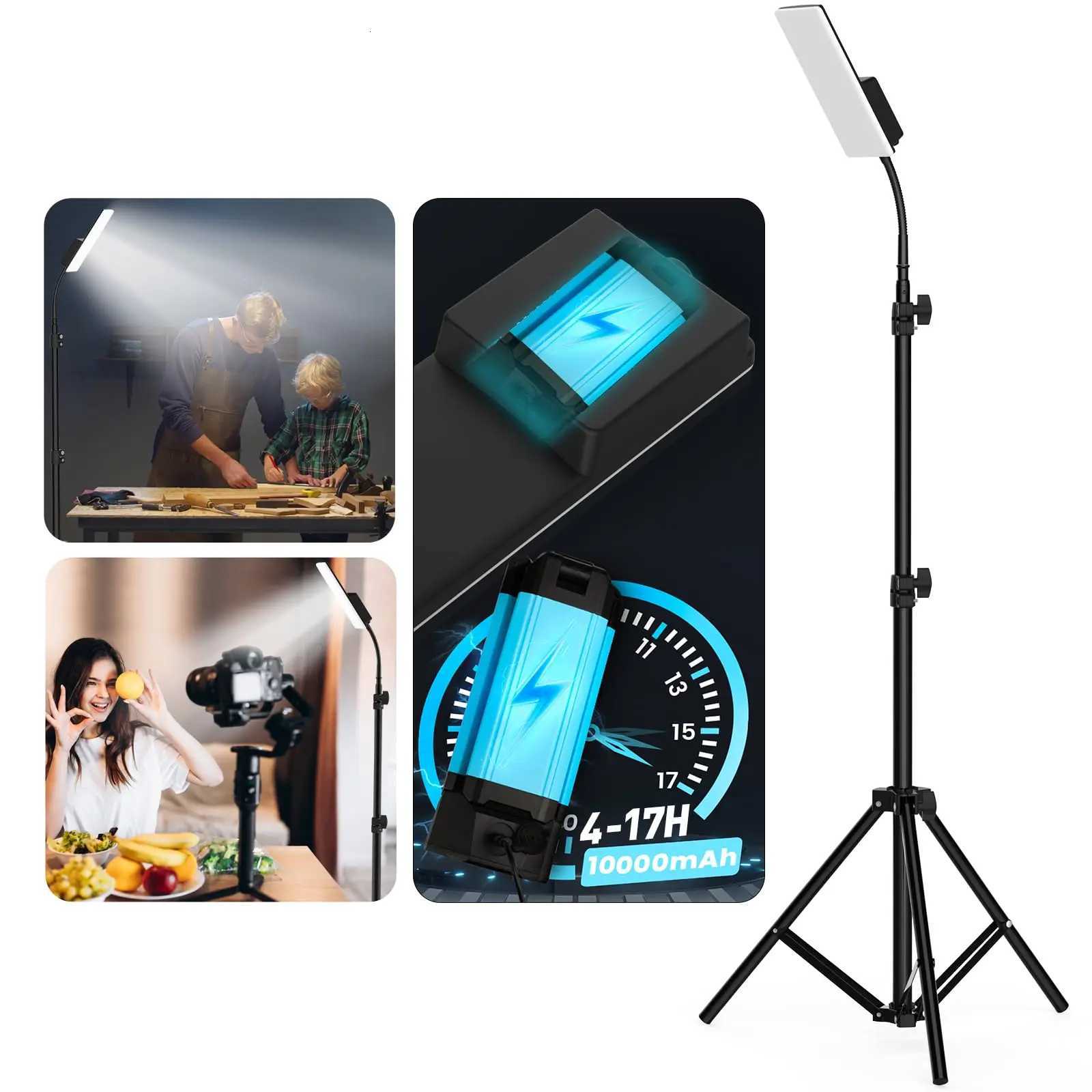 Camping Light Telescoping Lantern Light 10000mAh Rechargable 2500 Lumen Work Lights Adjustable Metal Telescoping Tripod 6Ft M251115