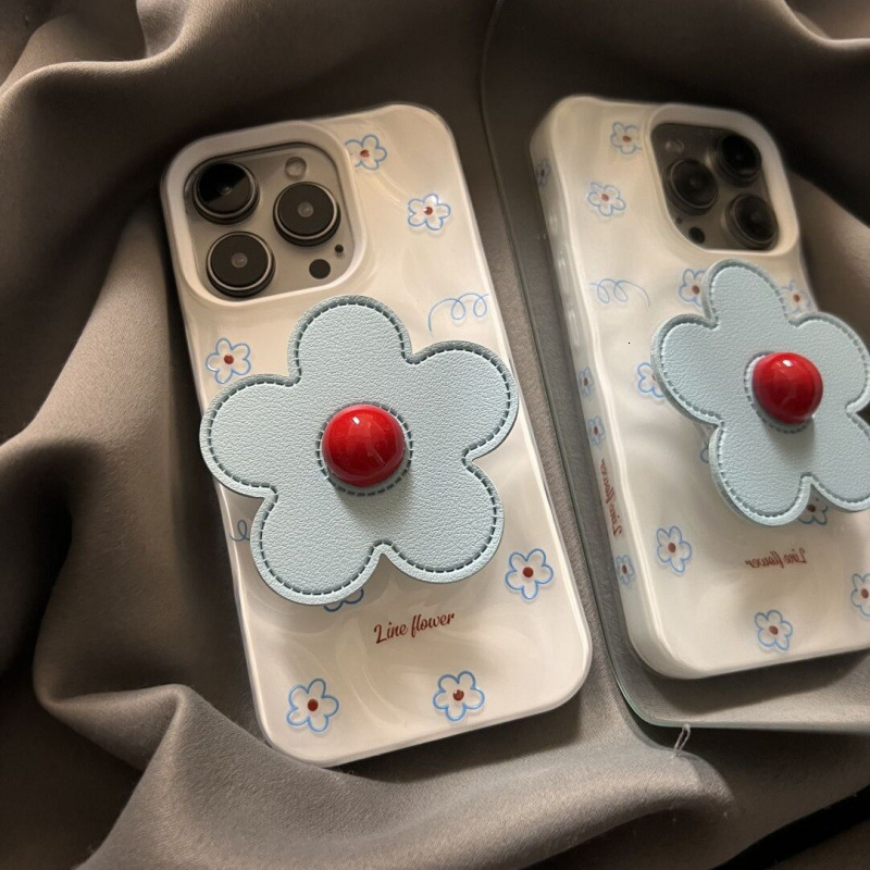 Cute Flower Phone Case Suitable for iPhone 16 Pro Max Ins Style Protective Case iPhone 15 Pro
