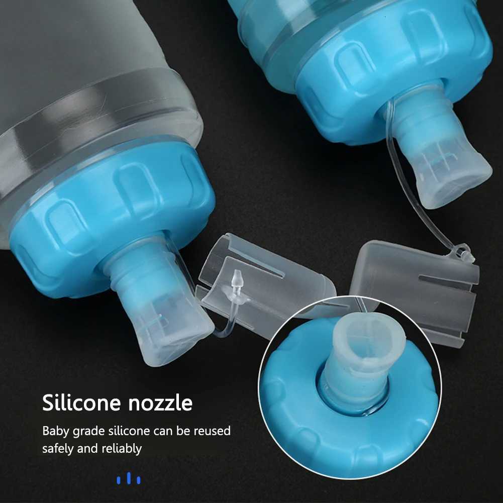 400ml Soft Flask Folding Collapsible Water Bottle TPU BPA Free Water Tank Bag For Running Hydration Pack Bag For Camping HikingW251114