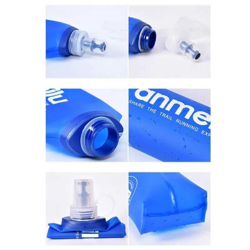 250/500ml Outdoor Folding Water Bottles Running Sport Bicycle TPU Soft Lightweight Flask Water Bag BPAFree Collapsible FlaskW251114
