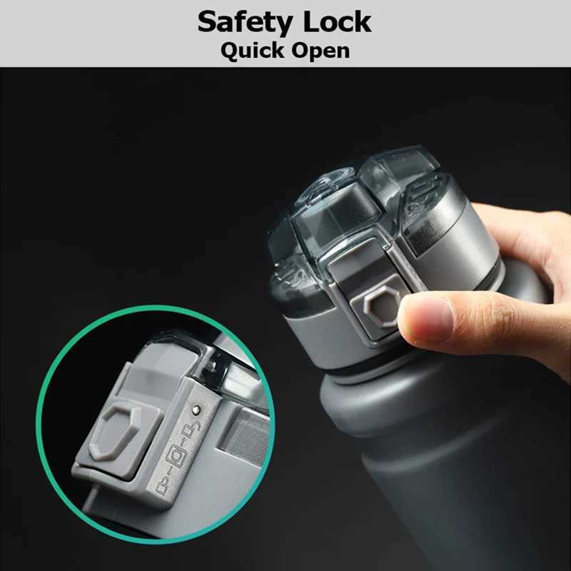 Outdoor Water Bottle Large Creative Frosted Water Bottle with Rope BPA Free Sports Drink Bottle Tritan Leakproof DrinkwareW251114