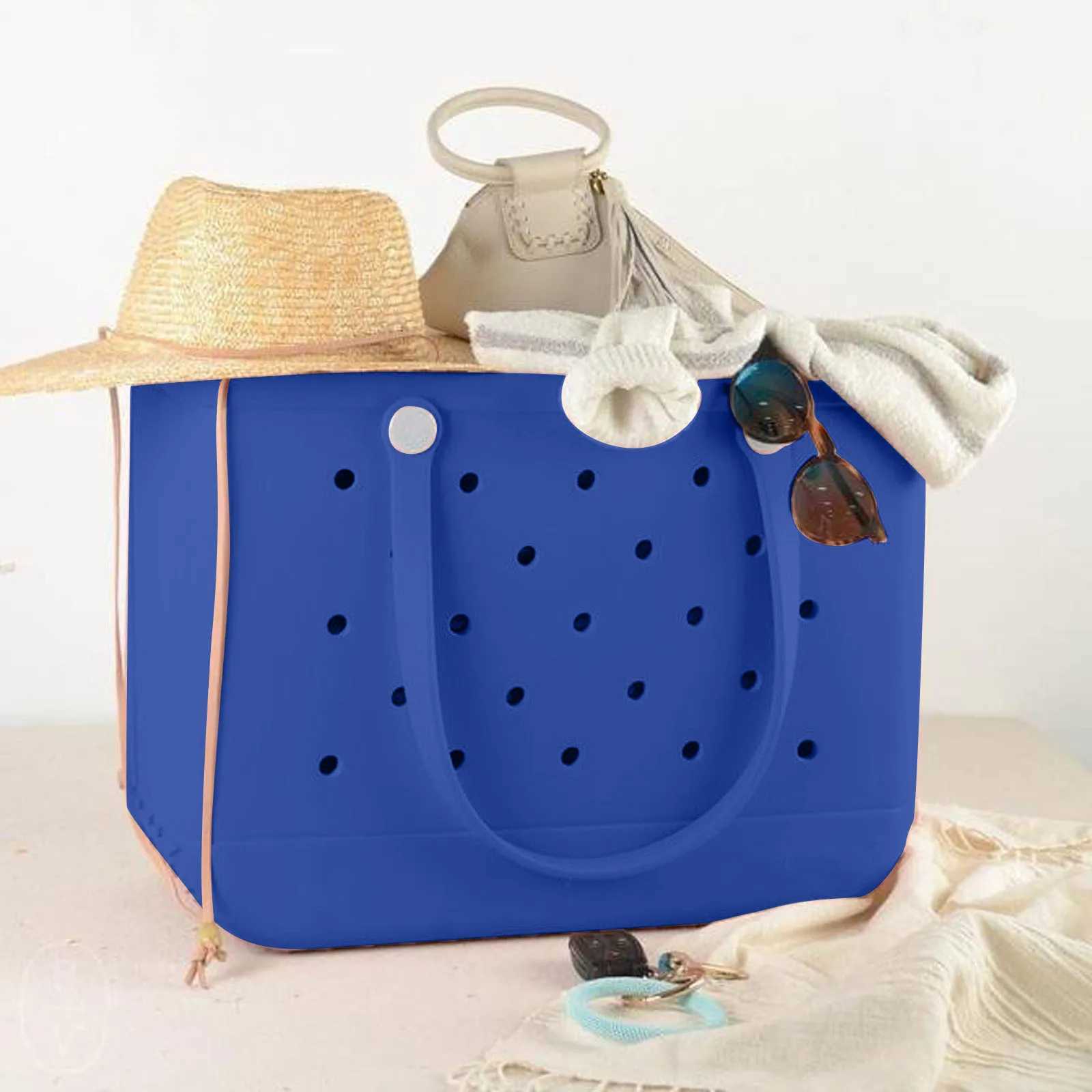 Summer beach handbag EVA beach bag silicone basket with beach waterproof travel bag dustproof handbag multi-purpose storage bag W250415