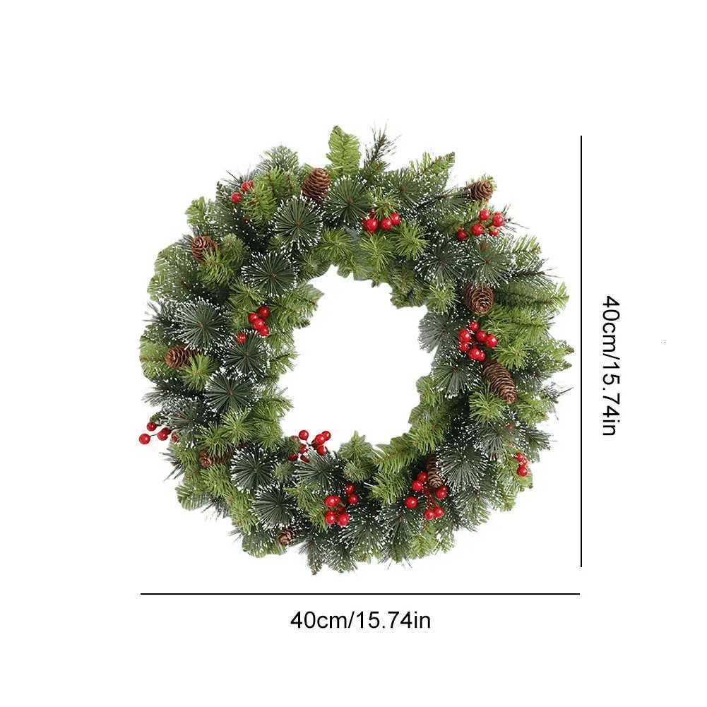 Christmas Advent Wreath Decorative Lighting Holiday Art Wreath Festival Theme Multifunctional for Door Window FireplaceM251115