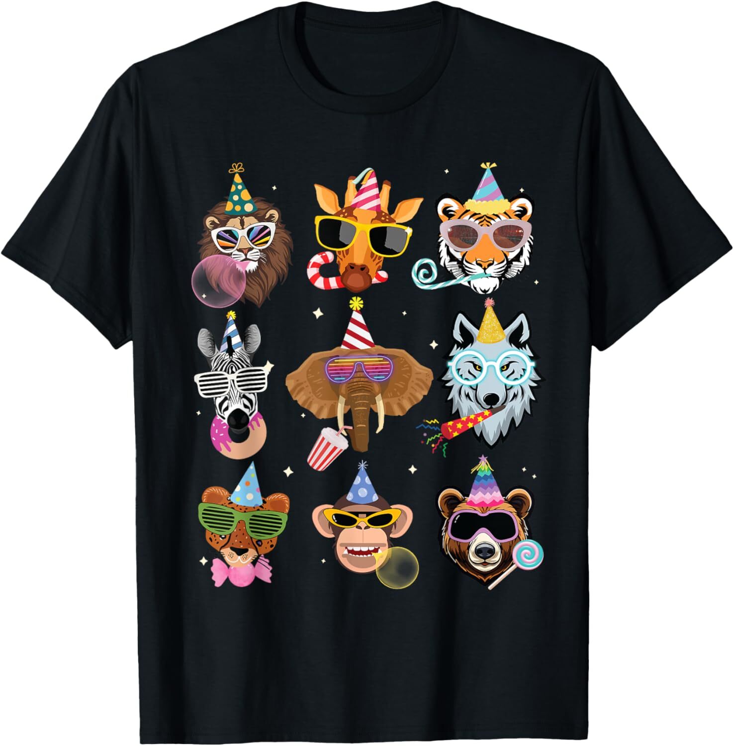 T shirt for Mens Men Women and Kids Zoo Day Wildlife Animals Birthday Parties Graphic Tee Casual Tops Clothes Short sleeve