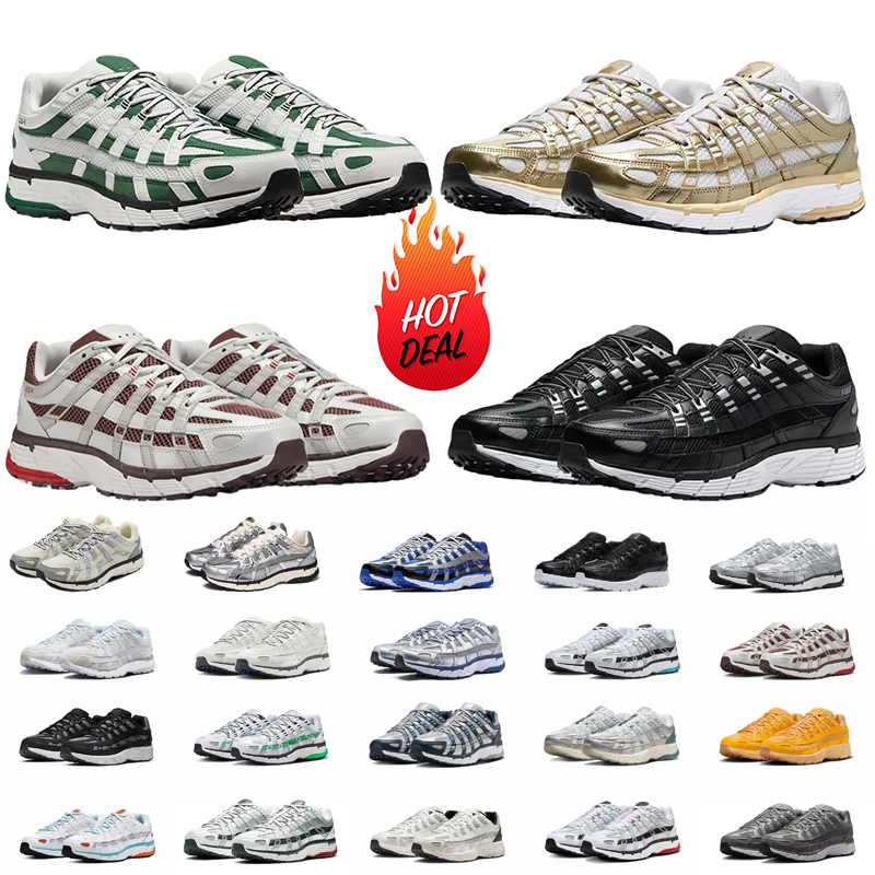 designer p6000 p 6000 running shoes men women Silver Platinum Tint Anthracite Shadow Cool Grey Burgundy Pink Foam mens trainers outdoor sneakers 36-45