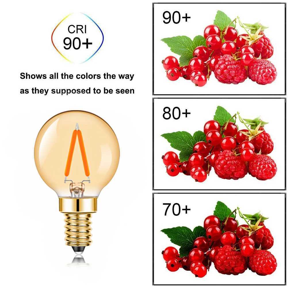 G40 Light bulb Led E14 Globe 110V 220V 1W Ampoules Vintage Pendant Chandelier Warm White Filament Lamp Decoration For Bedroom C251115