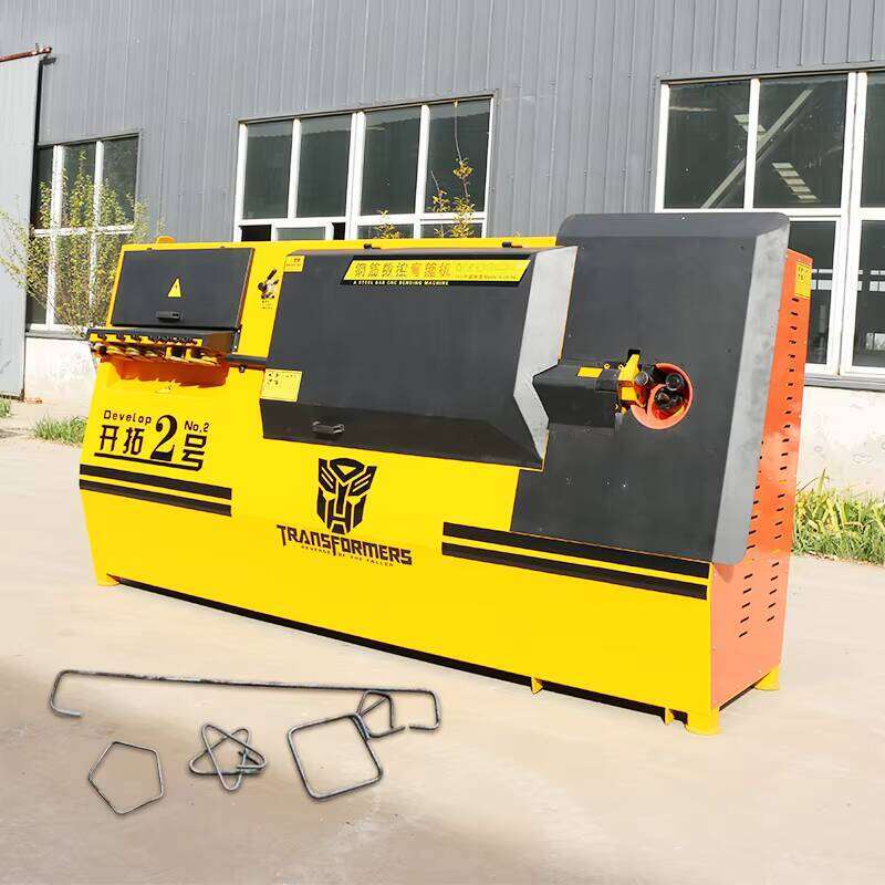 Industrial Steel Bar Bender for 8-50mm Diameter - CNC Programmable & Touchscreen Interface