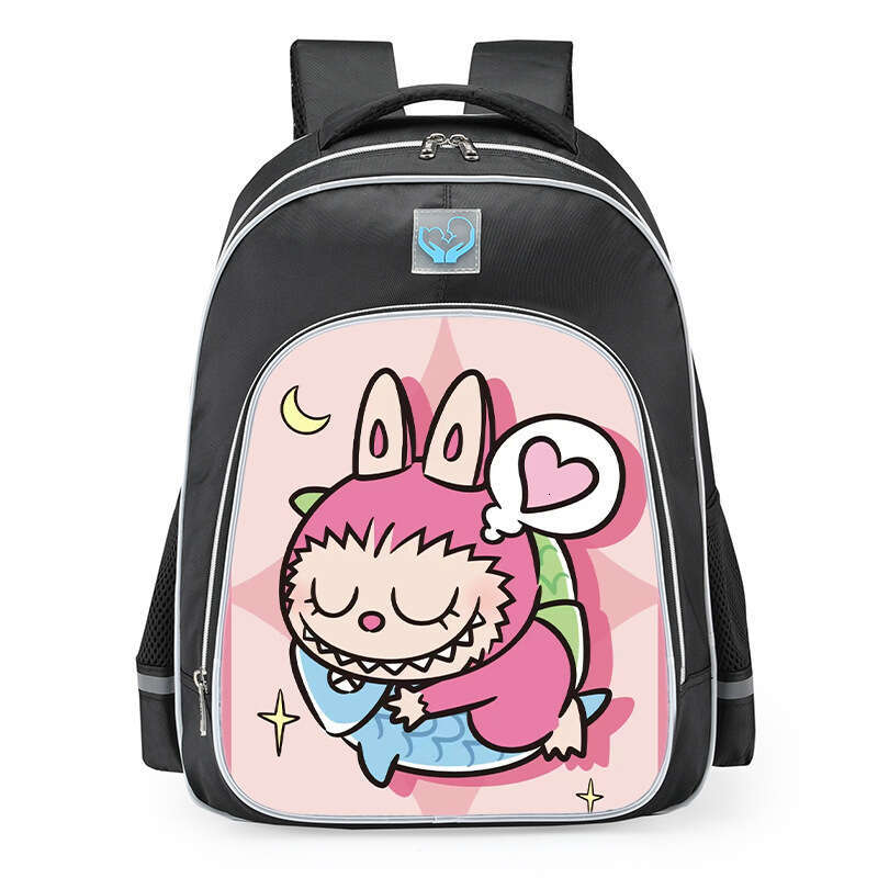 Elementary School Student Male Labubu Large Capacity Kindergarten Backpack Lightweight Reducing Load Children's Bag Female