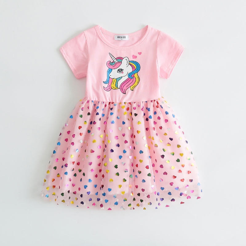 DISNEY Children's designer summer clothing Disney little girl children's clothing dress baby designer clothing vest dress summer baby prince
