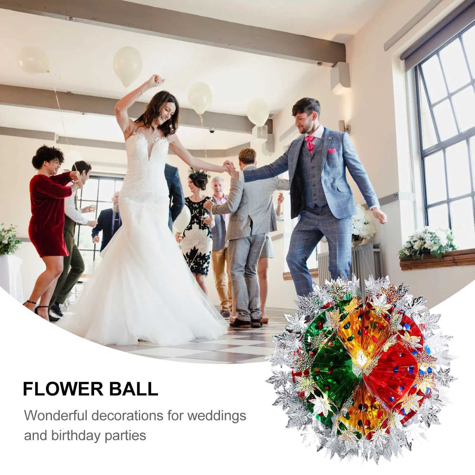 Party Garland Ball Creative Flower Decoration Decorations Plastic Hanging Plastic Hanging Christmas Ornaments DecorationsM251115