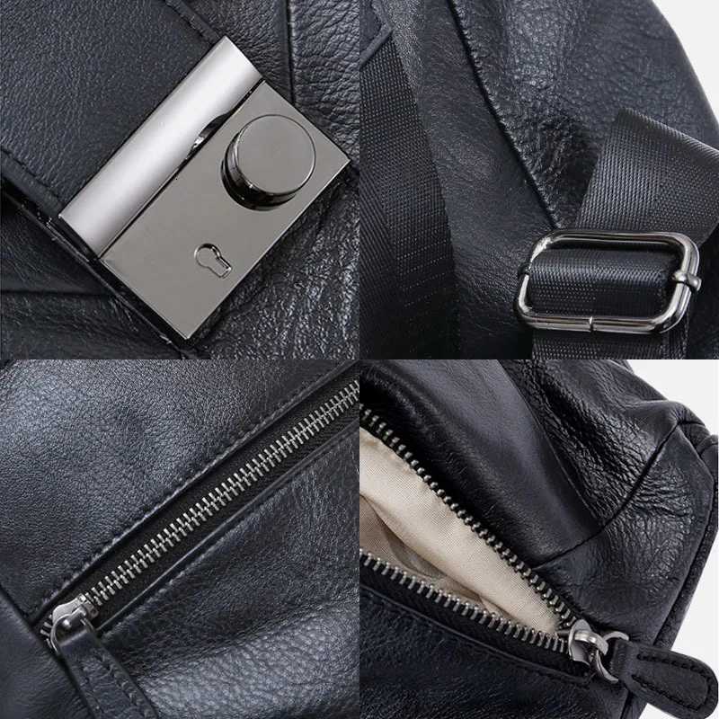 Leather Anti Theft Women Backpack Outdoor Travel Bag Large Capactiy Girls Schoolbag Daily Knapsack Mochila Feminina Sac A DosW251114
