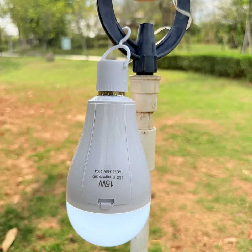 15W/30W LED Emergency Bulb E27 AC85-265V Charging Chip Emergency Power Outage Camping Outdoor Home Backup Light Portable Bulb C251115