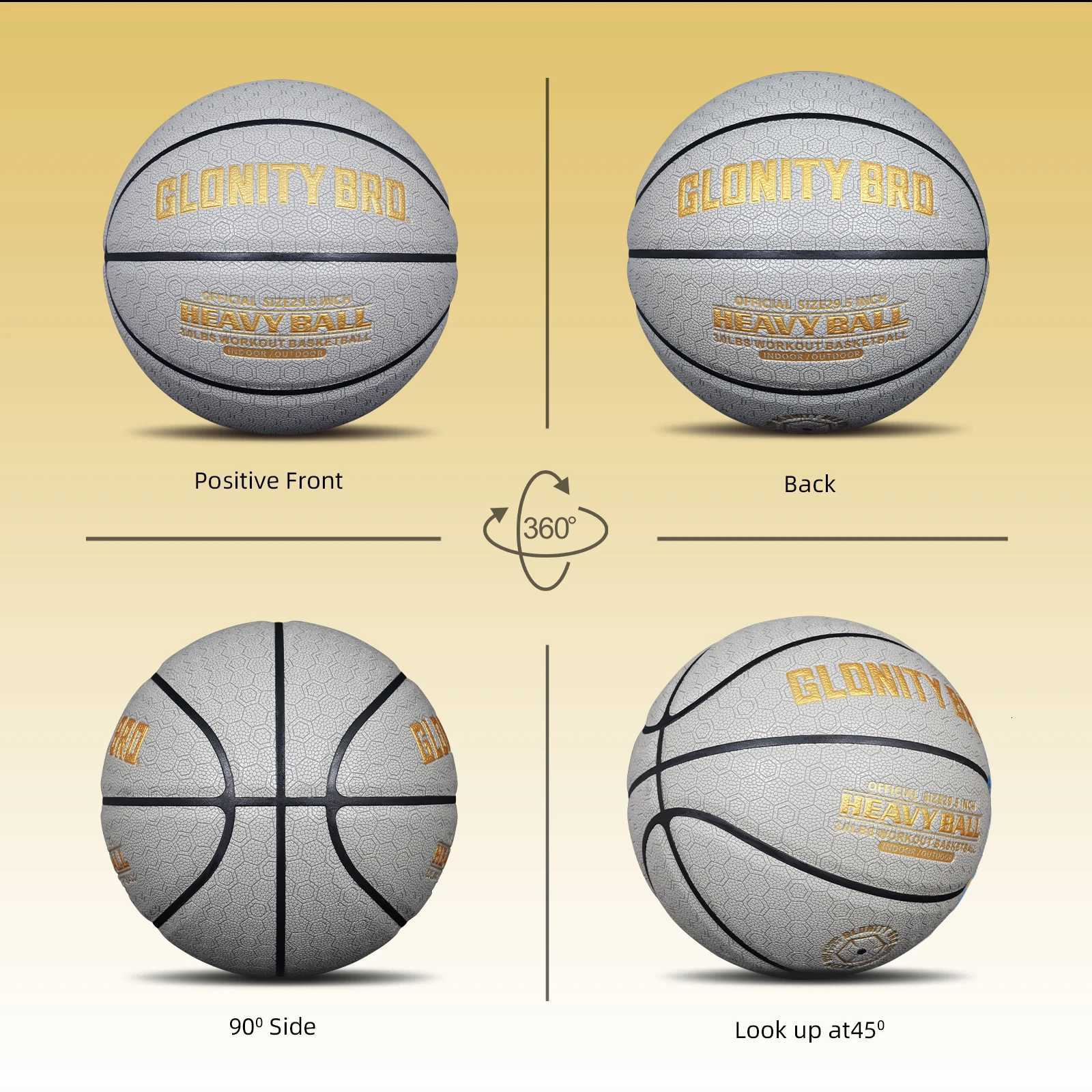 3/22LBS Weighted Heavy Training Basketball 295/285-Size7/6 Composite Aggravate Ball For Improving Passing And Dribbling SkillW251115