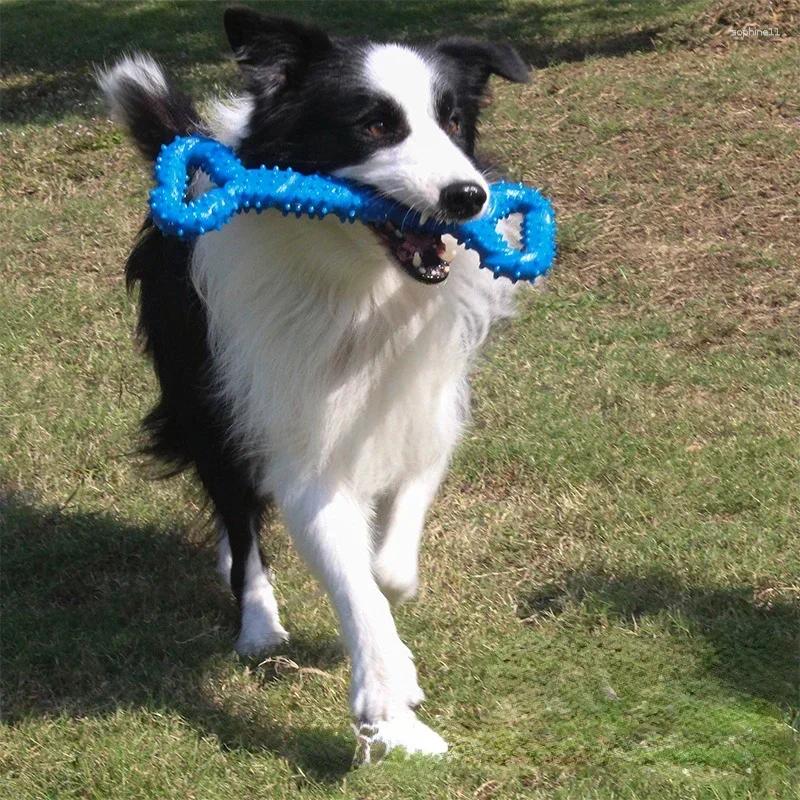 Update Pet Dog Chew Toys Pull Ring Bone Bite Resistant Molar Toothbrush Small Medium Large Dogs Training Interactive Supplies