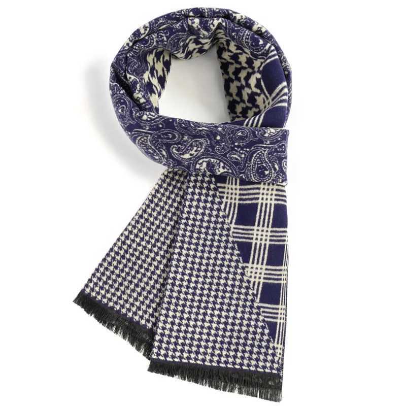 Luxury Classic Brand Scarfs Men High Quality Lmitation Cashmere Winter Warm Scarves Vintage Shawl Wrap Luxury Designer Scarf Male Gifts Y251115