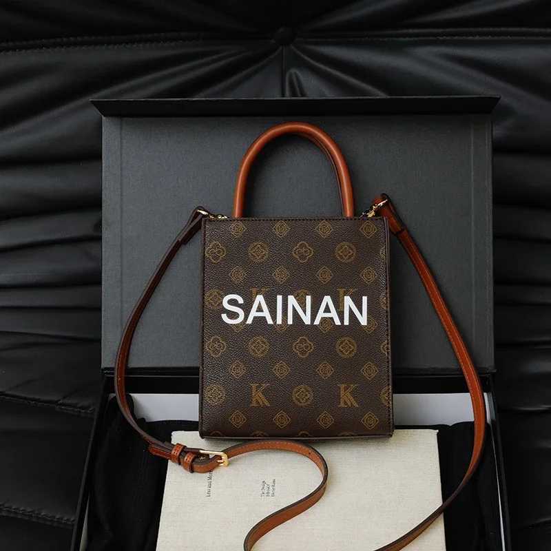 2025 Vintage Parisian Crossbody Bag - Elegant Leather Tote With Letter Large Capacity For Fashionable Commuter WomenW251115