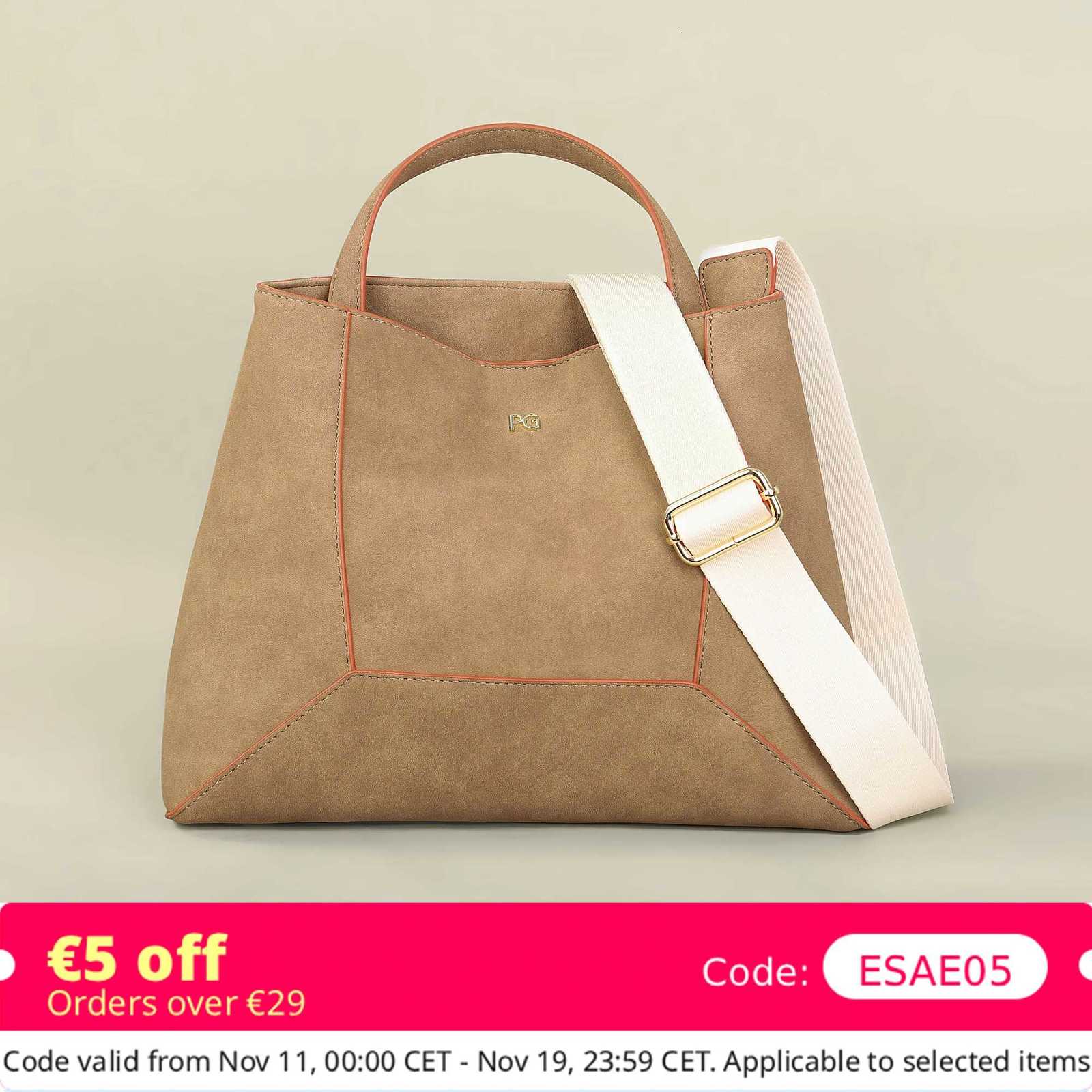 PG Luxury High Capacity Tote Bags for Women 2025 autumn and winter fashion Shoulder Bag Designer Female Casual Shopping HandbagW251115