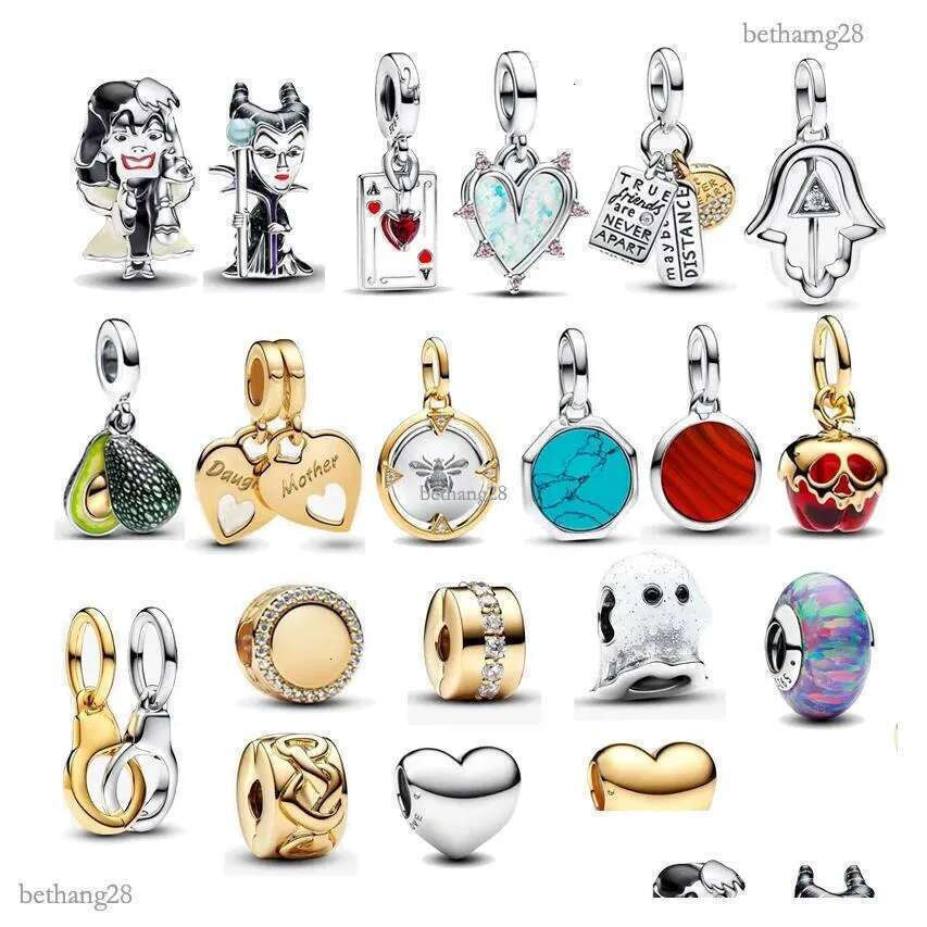 Silver 2024 New 925 Charm Beads Women Gift Bracelet Accessories Hanging Party Fine Jewelry Drop Delivery Loose Otdtr