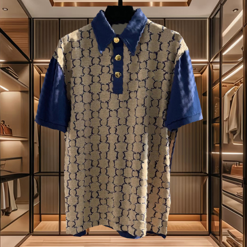 designer mens polo shirt mens tshirt short sleeved classic style polo shirt highquality jacquard letter pattern clothing fashionable gt shirt