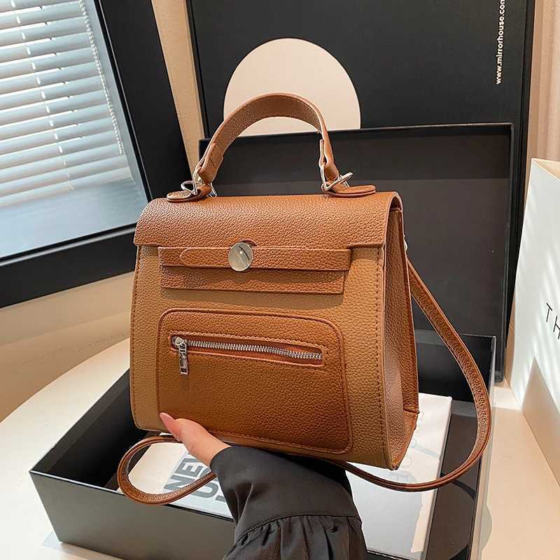 Chic Stylish Vintage Leather Tote Bag For Business Women Commuter With Large Capacity And Solid ColorW251115