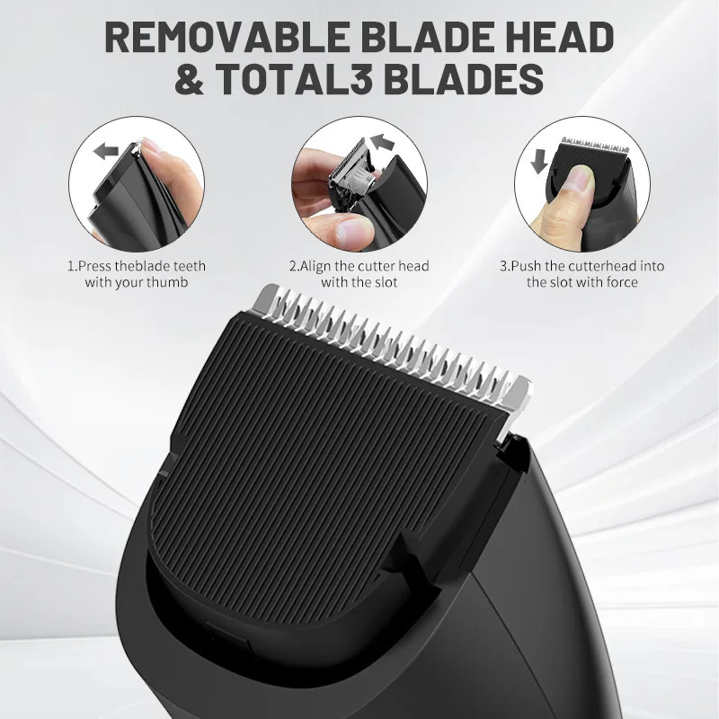 SEJOY Electric Clipper Kit For Men Adjustable Machine Trimmer Professional Rechargeable Hair Cut Barber 251111 C260312