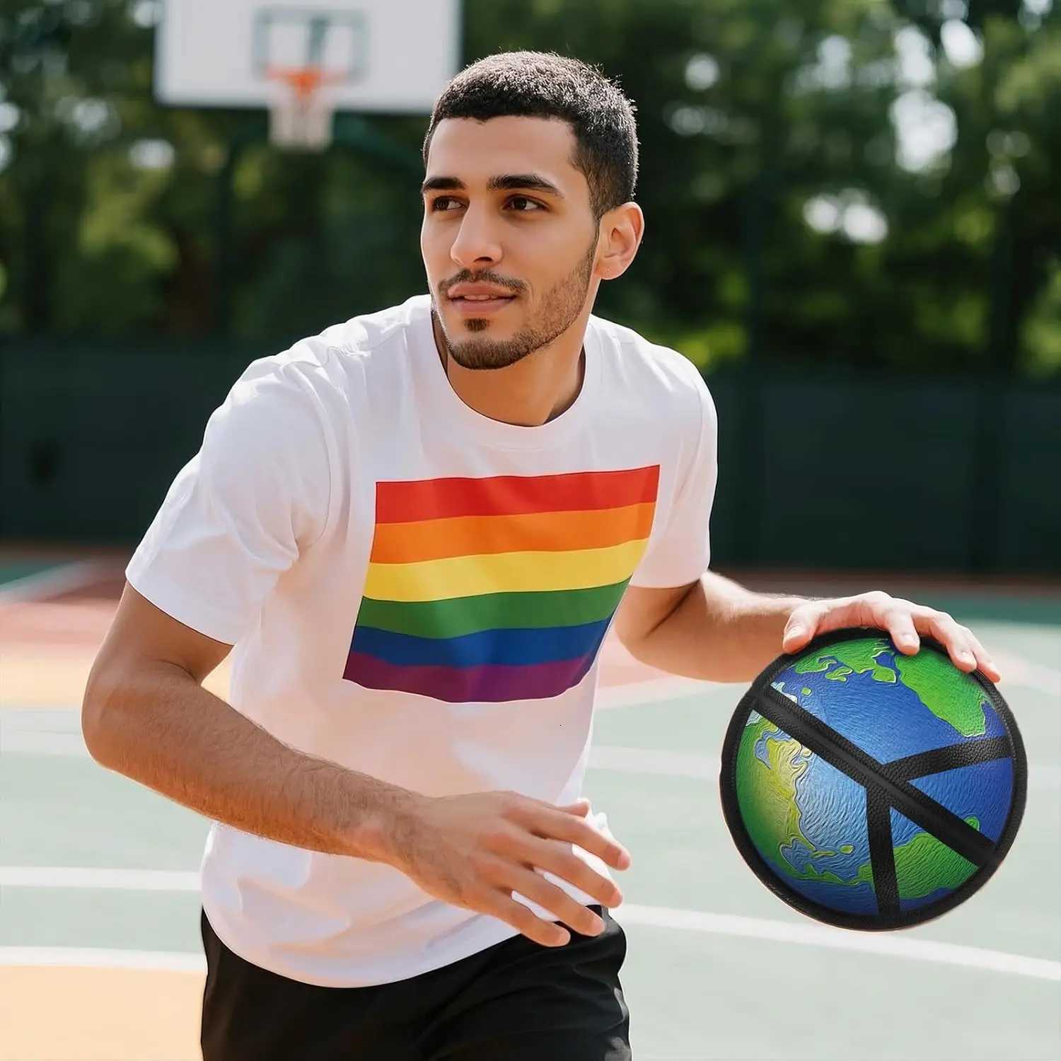 Kuangmi Love Lucky Series Basketball Official Size 7295 Limited Collectors Edition Art BallW251115