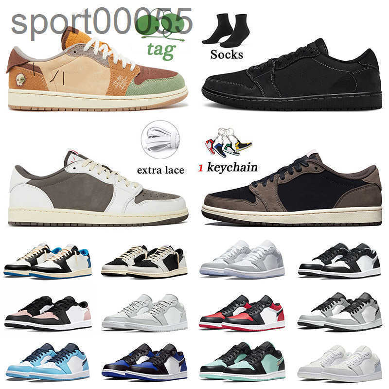 Jumpman 1 Low Basketball Shoes Zion Williamson Voodoo 1s Lows Black Phantom Reverse Mocha Women Mens Trainers Wolf Grey Dark Mochas Panda Bred Toe Sports Sneakers