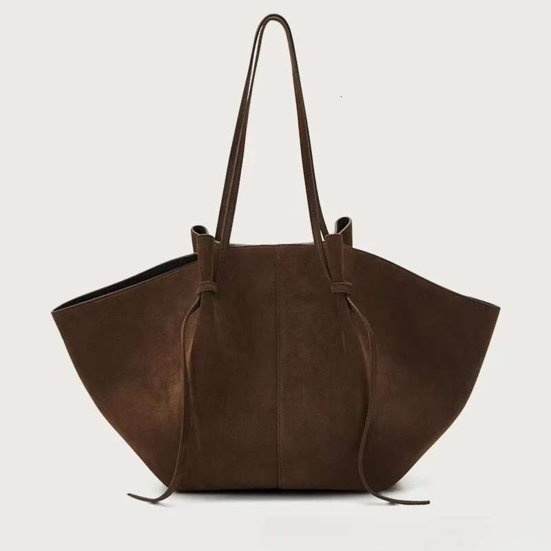 Women's Shoulder Autumn Winter New Fashion Suede Leather Wing Bag Large Capacity Designer Female Tote Commute Handbag