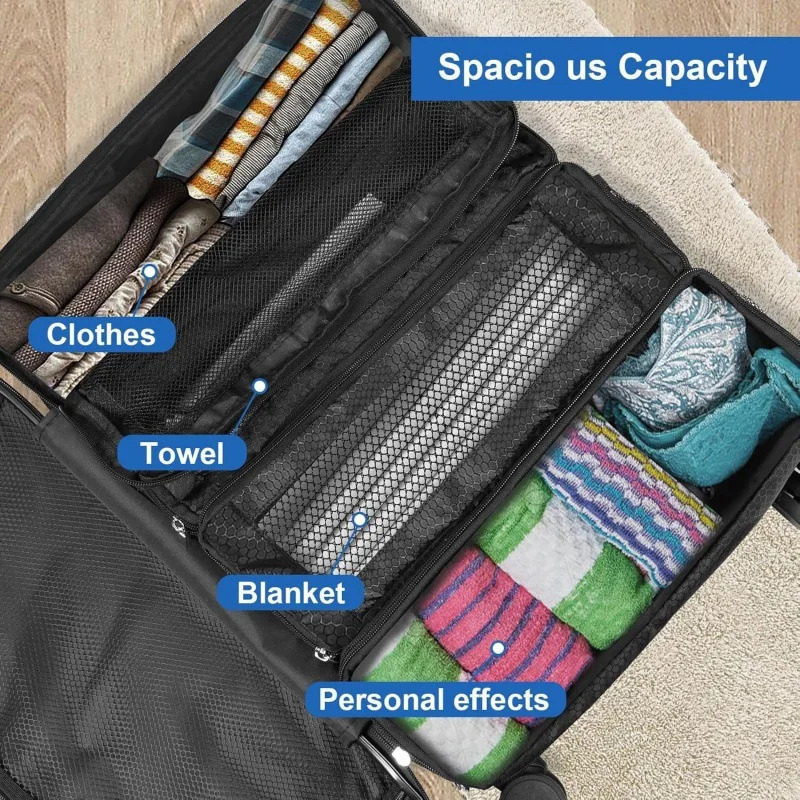 Suitcase Organizer High-capacity Travel Luggage Organizer Hanging Shelve Packing Cube Closet Collapsible Hanging Storage Bags 251115 - view 6