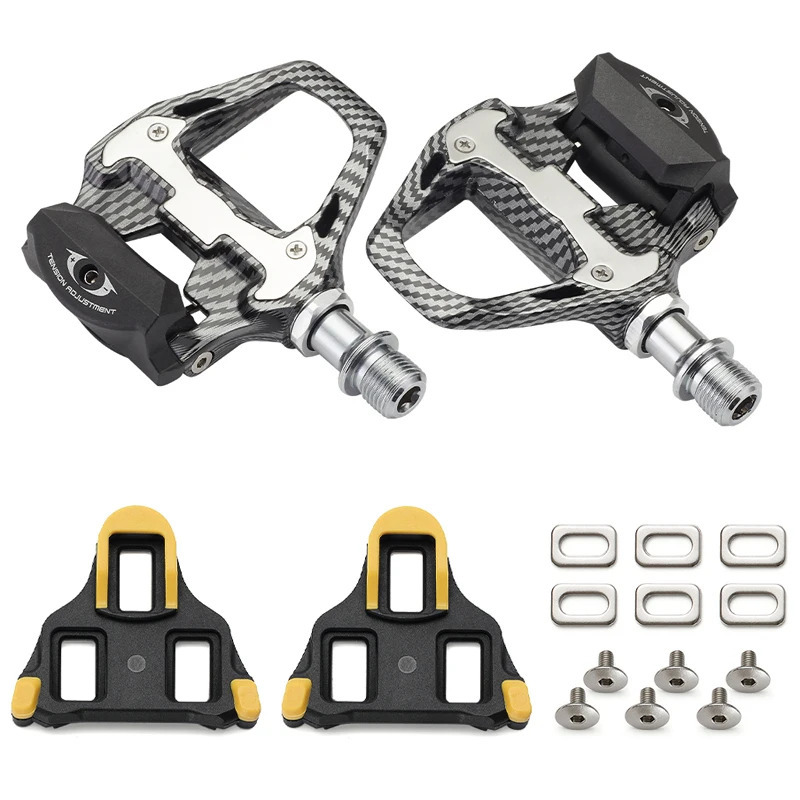 Carbon fiber road bicycle SPD clip pedal suitable for SPDglue selflocking professional pedals R8000R550 with SMSH11 250410