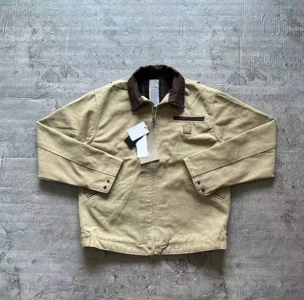 Carharthely fashion Carrhartslys Mens Vintage Style Coat Mesh Washed Jacket Luxury Fashion Classic Trend Carharttitys Jeans C43