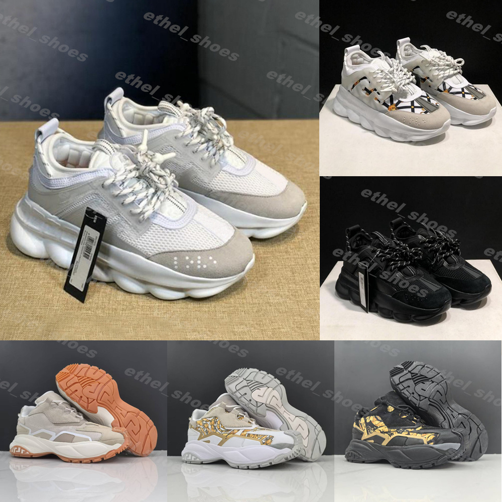 Designer Italy Casual Shoes Reflective Sneakers Men Women Sneakers Chain Shoe Multi-Color Suede Floral Triple Black Spotted Arrows Plaid Trainers Size 36-46