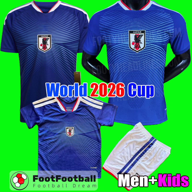 2026 Japan Soccer Jersey World Football Shirt 25 26 Cup Home away third National team camiseta de futbol Men kit kids Equipment