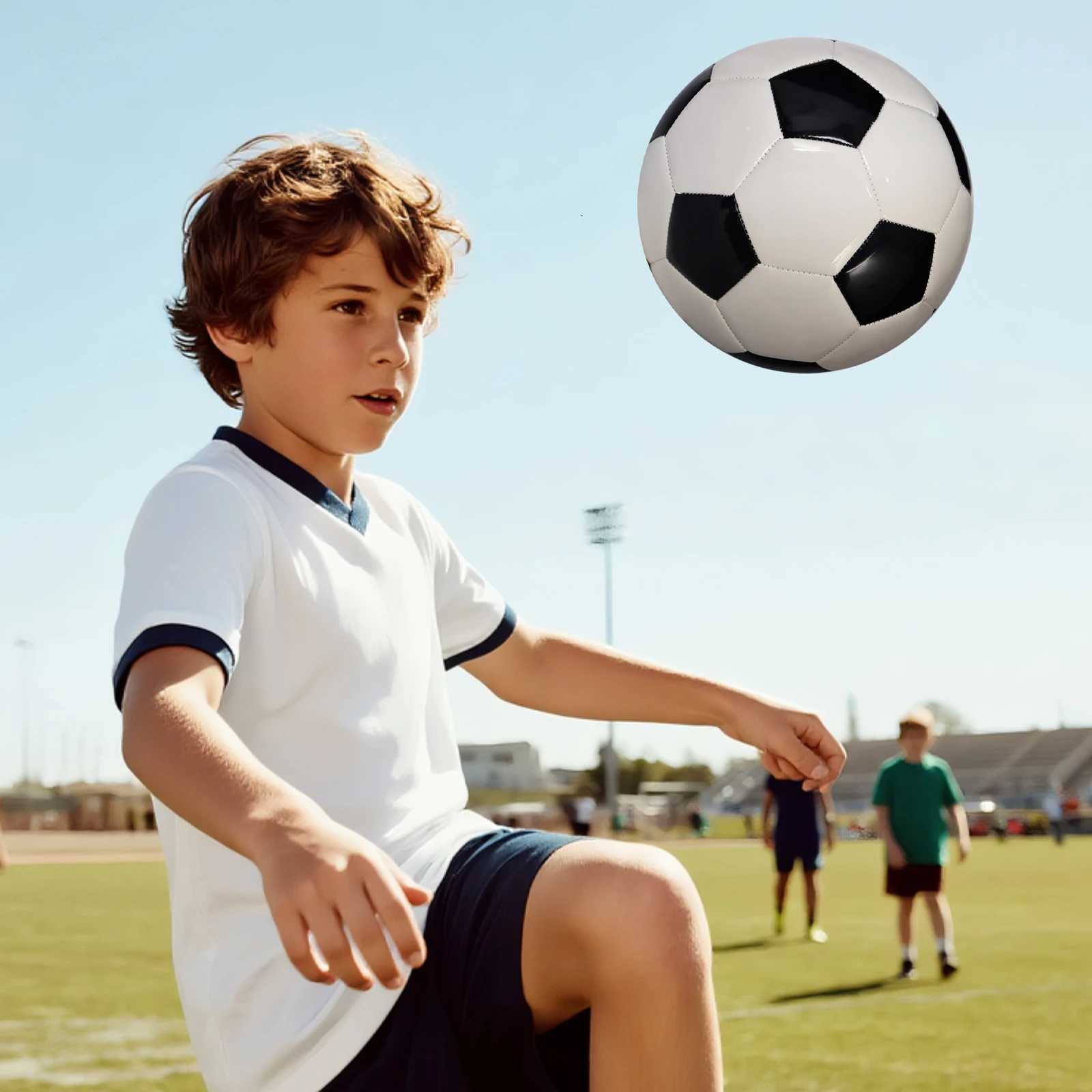 Soccer Ball Classic Black White Official Size 5 Soft PU Football For Kid Boys Girls Youth Adult Game Trainning Ball Gift OutdoorW251115