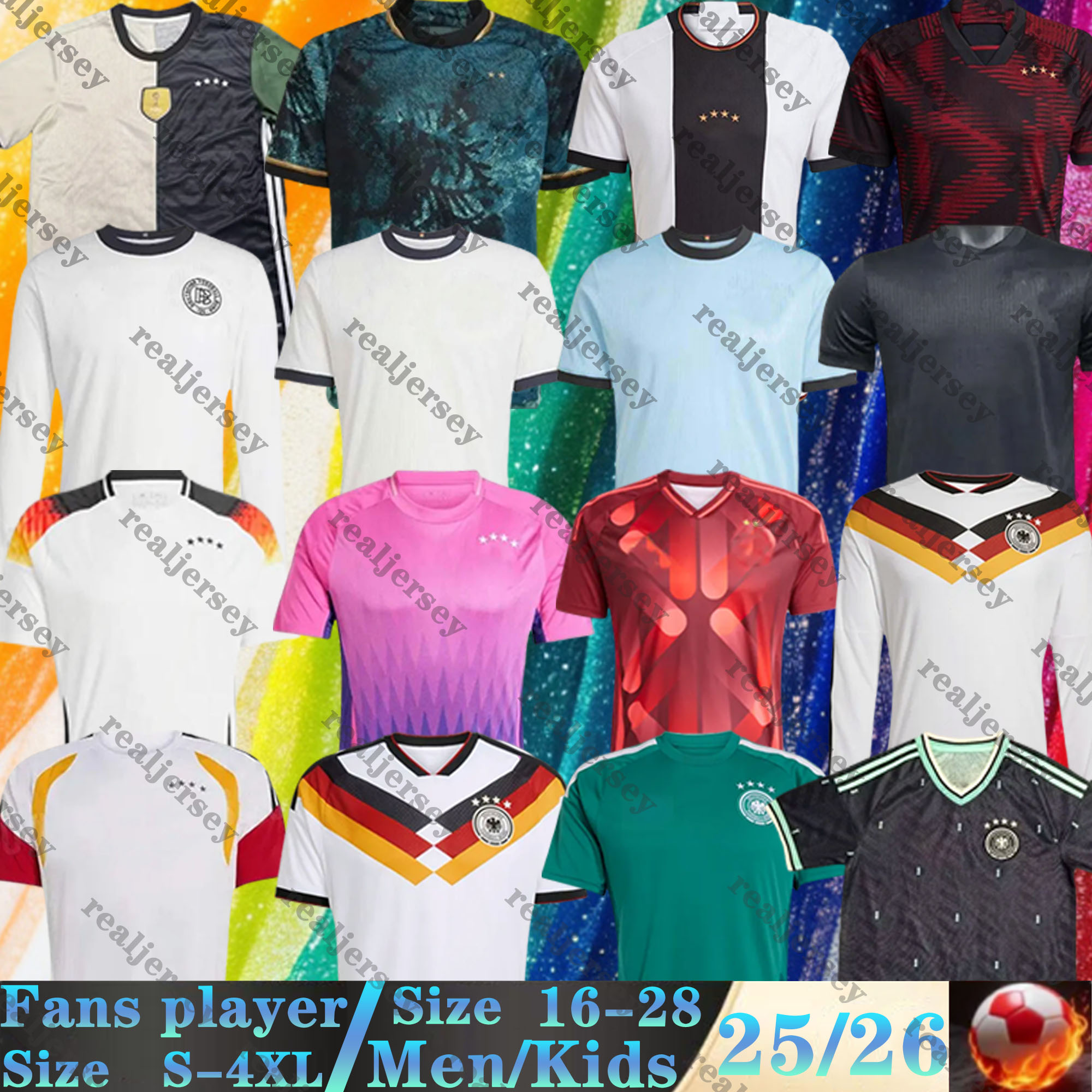 2025 2026 World Cup Germanys Soccer Jerseys FANS Player Version woman HUMMELS KROOS GNABRY MUSIALA MULLER HAVERTZ Deutschland Beckenbauer 25 26 27 football shirts