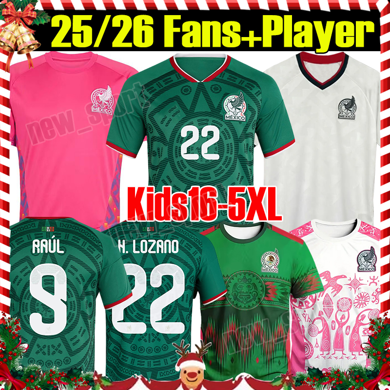 4XL 2025/26 MeXICo soccer jerseys Club America Soccer Jersey fans version RAUL CHICHARITO LOZANO DOS SANTOS Kids kit women Men sets uniforms football shirt