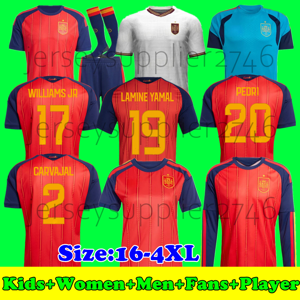 2026 World Cup Spain Jersey LAMINE YAMAL Soccer Jerseys PEDRI GAVI MORATA Carvajal Home away OLMO FERRAN WILLIAMS JR Football Shirt RODRIGO Camiseta de futbol 3XL 4XL