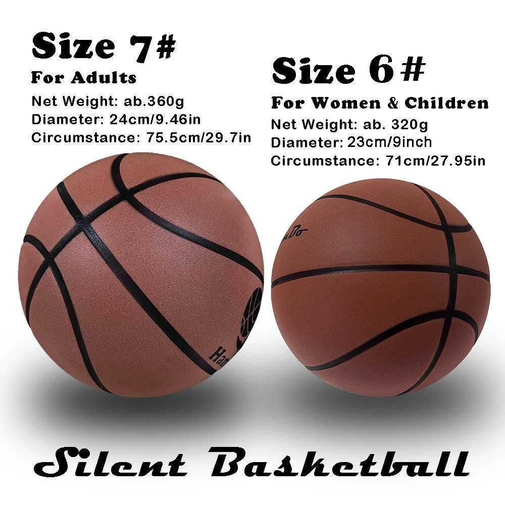 Mute Bouncing Basketball Ball Standard Dia 24cm/23cm Indoor Dribble Practice Silent Ball College Basketball Bounce Quiet at HomeW251115