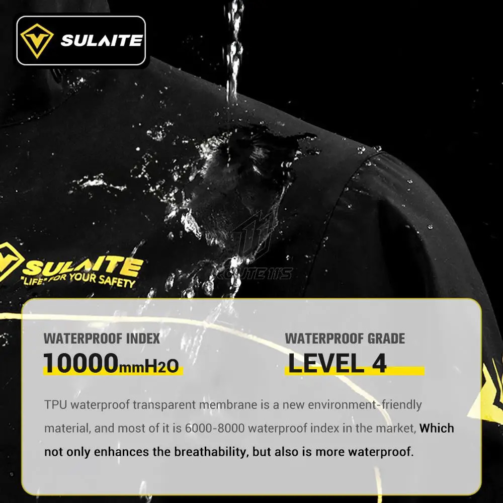 Motorcycle raincoat mens waterproof 100% motorcycle rider raincoat set motorcycle raincoat jacket pants bicycle raincoat set 250411