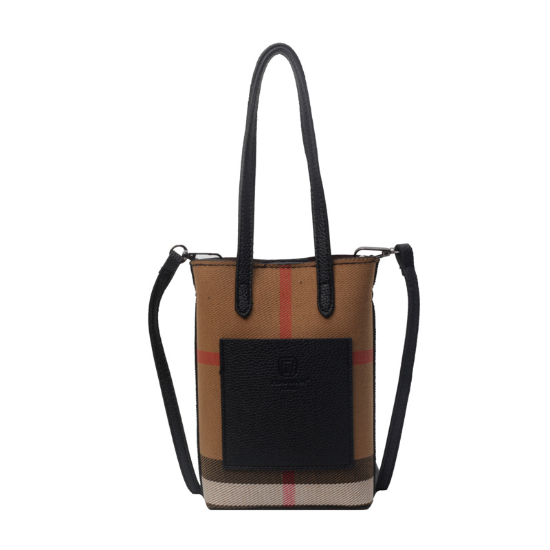 Luxury Bag 2025 Women's Mini Plaid Bucket Bag, Bestseller Lightweight Crossbody and Shoulder Bag for Commute