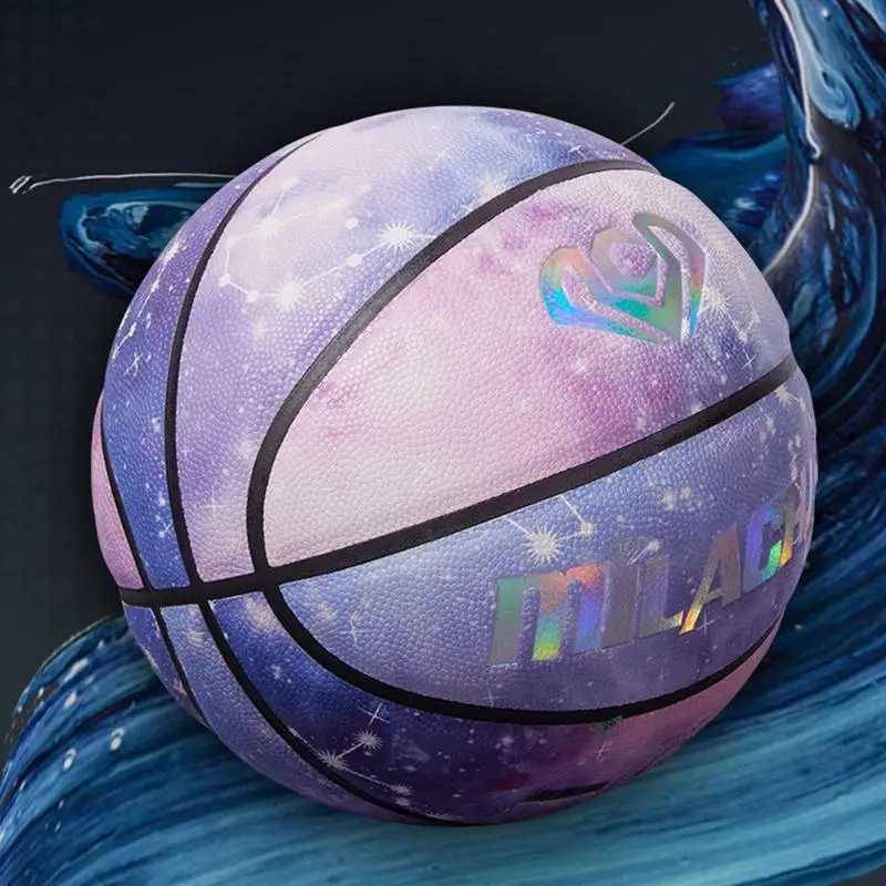 Luminous Basketball Night Reflective Football Glow In The Dark Basketball Size 7 For Adults Outdoor Sports Team Training BallW251115