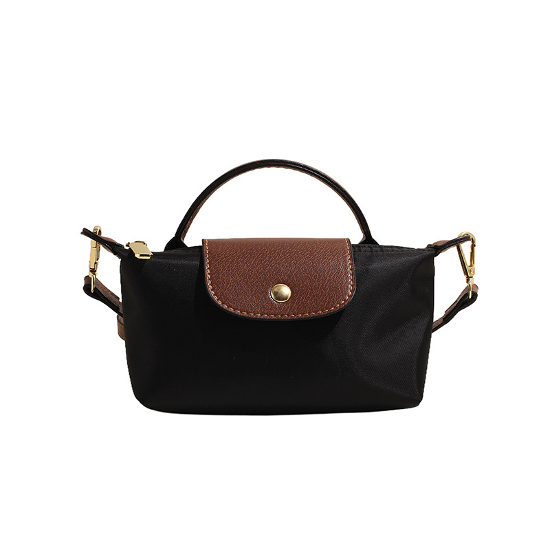 2025 Retro fashion all-match cross-border bestseller spring/summer women's bag single shoulder crossbody hand-held high-end nylon dumpling bag ne