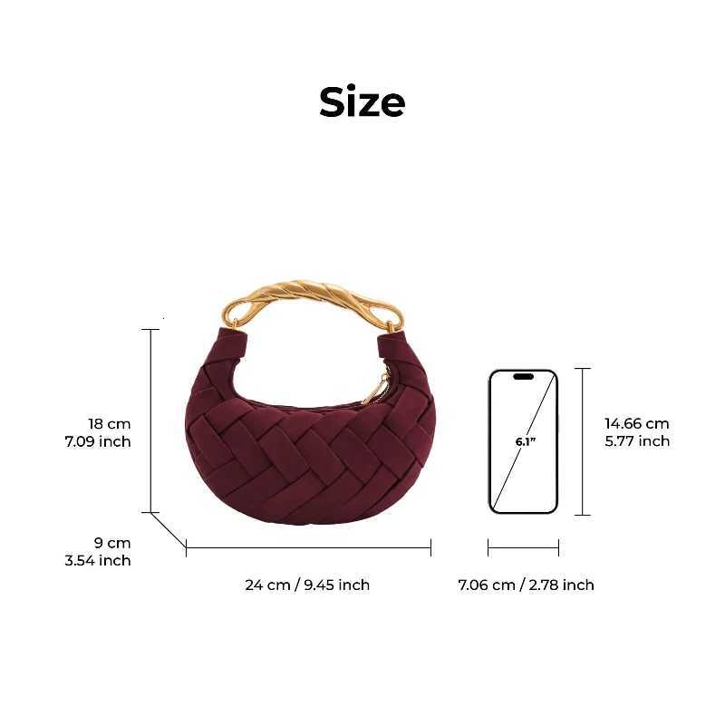 JW PEI Orla Weave New Womens Casual Small Handbag Designer Hand-woven Suede luxury Matte Texture Crossbody Bag