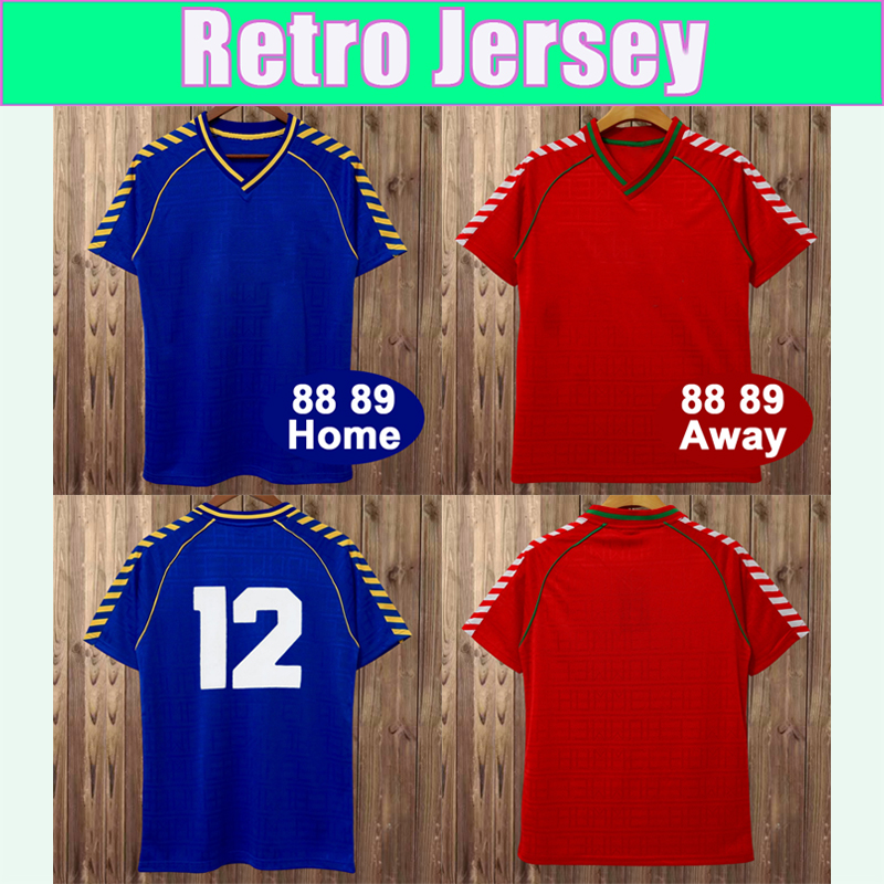 1988 1989 WimbLEdon Mens RETRO Soccer Jerseys Home Away Vintage Football Shirt Short Sleeve Uniforms