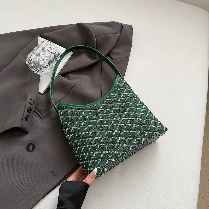 Korean Style Tote Bag for Women Puffed Goose Teeth Quilted Shoulder Bag Large Capacity Underarm Commuter BagW251115