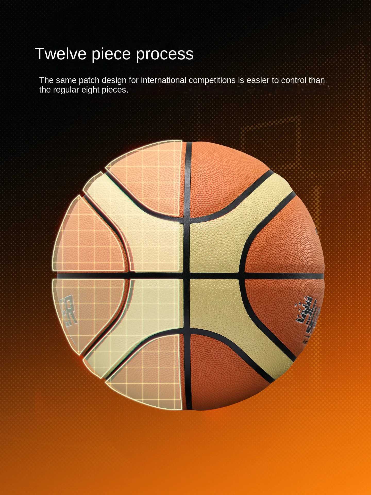 RIGORER Hyper Grip Microfiber Basketball No7 Professional Training Competition Indoor And Outdoor Wear-resistant BasketballW251115