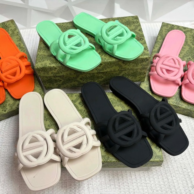 Designers Sandals Luxury Slide Interlocking Women Ladies Hollow new color Platform Slippers Women Slide Sandals Fashion Classics Retro Lovely Sunny Beach Sandals