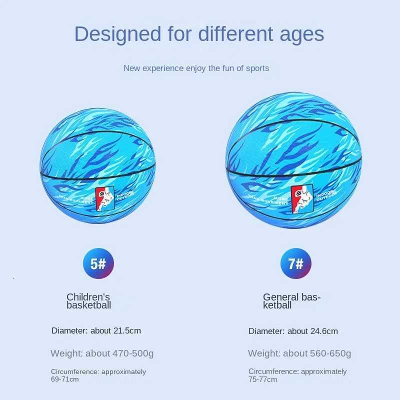 2023 New Children No 3 No 5 No 7 Rubber basketball Adult training PVC anti-slip wear indoor and outdoor PU basketballW251115