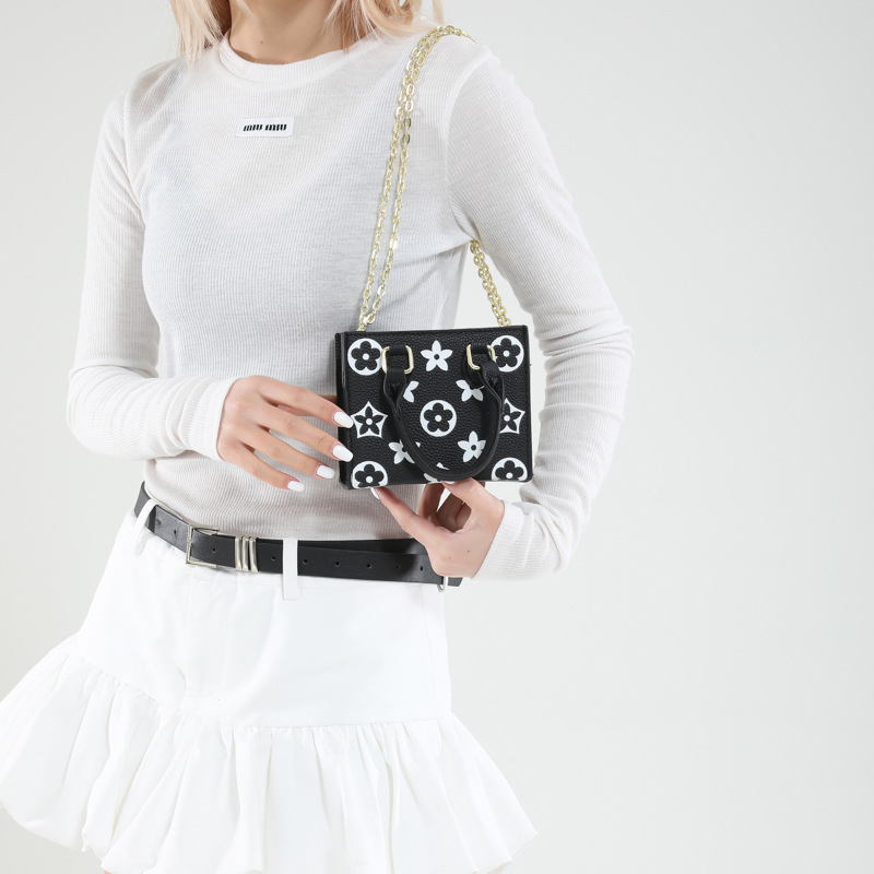 Free shipping 2025 Season New Fashion Print Square Bag Women High Quality Unique Casual Minimalist Crossbody Bag brown black hot