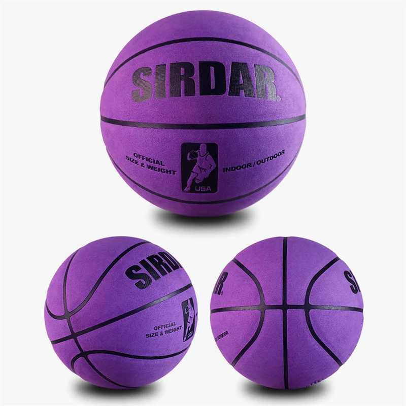 Soft Microfiber Basketball Size 7 Wear-Resistant Anti-Slip Anti-Friction Outdoor Indoor Professional BasketballW251115